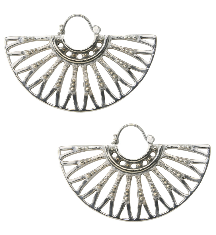 Egress White Brass Hangers - Earrings