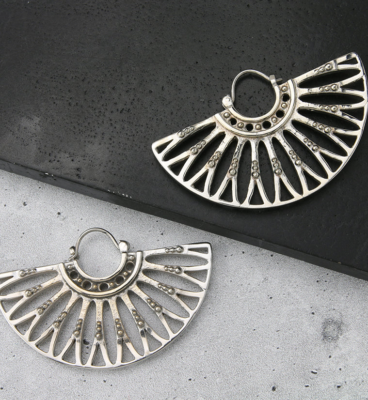 Egress White Brass Hangers - Earrings