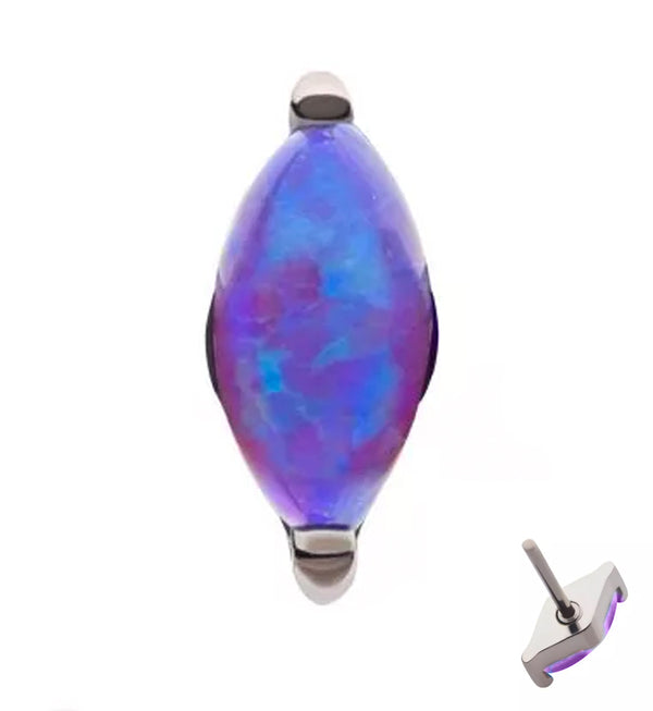Empress Purple Opalite Threadless Titanium Top