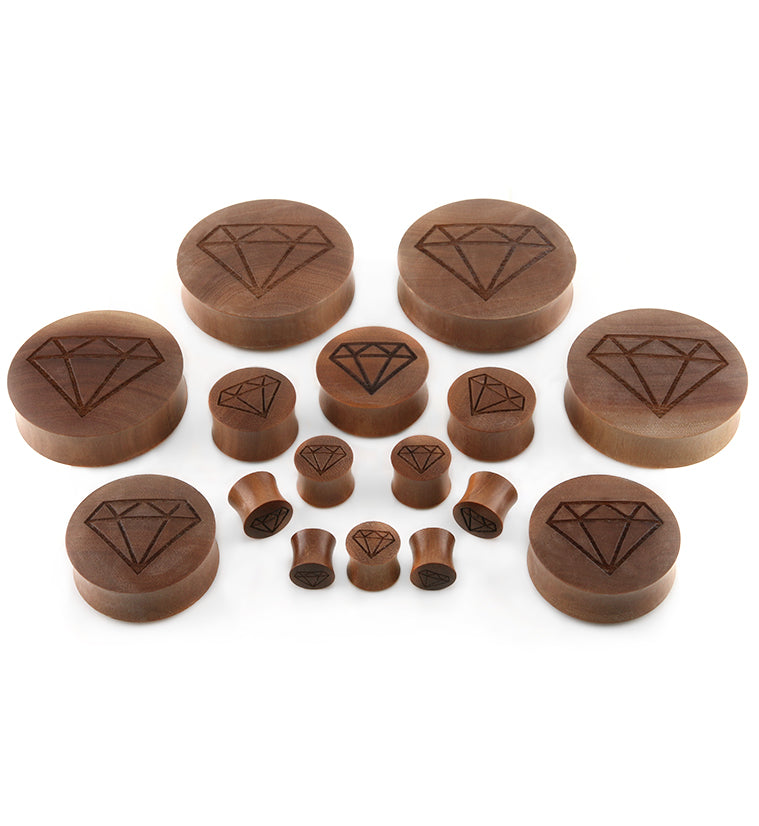 Engraved DiamondWood Plugs