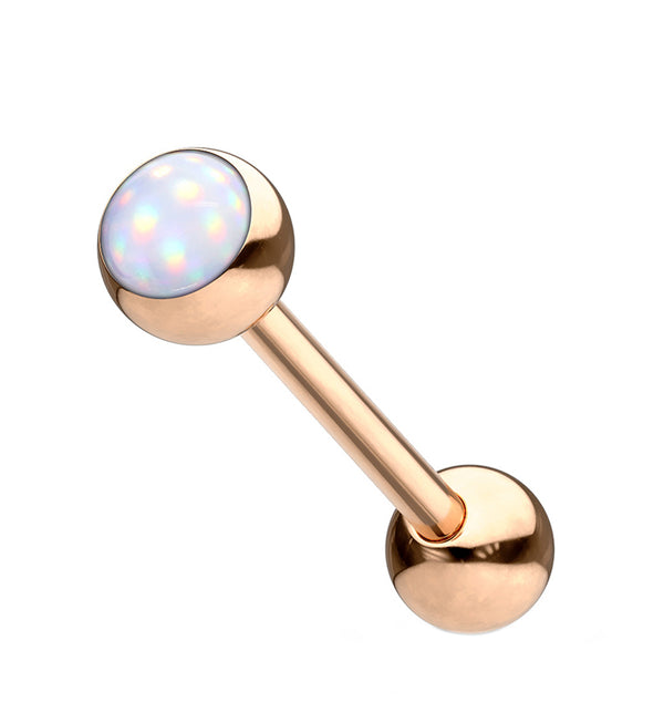 Rose Gold PVD Escent Stainless Steel Barbell