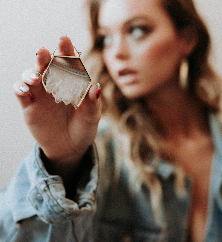 Estoile Titanium & Amethyst Earrings