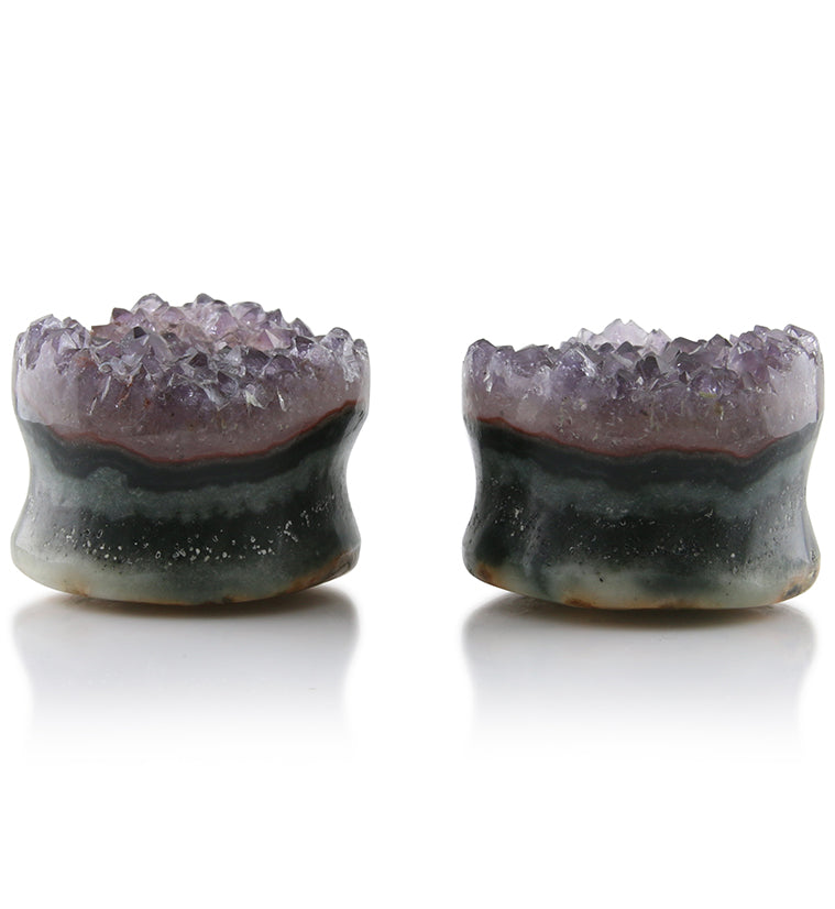 Raw Amethyst Plugs 15/16" (24mm) Version 2