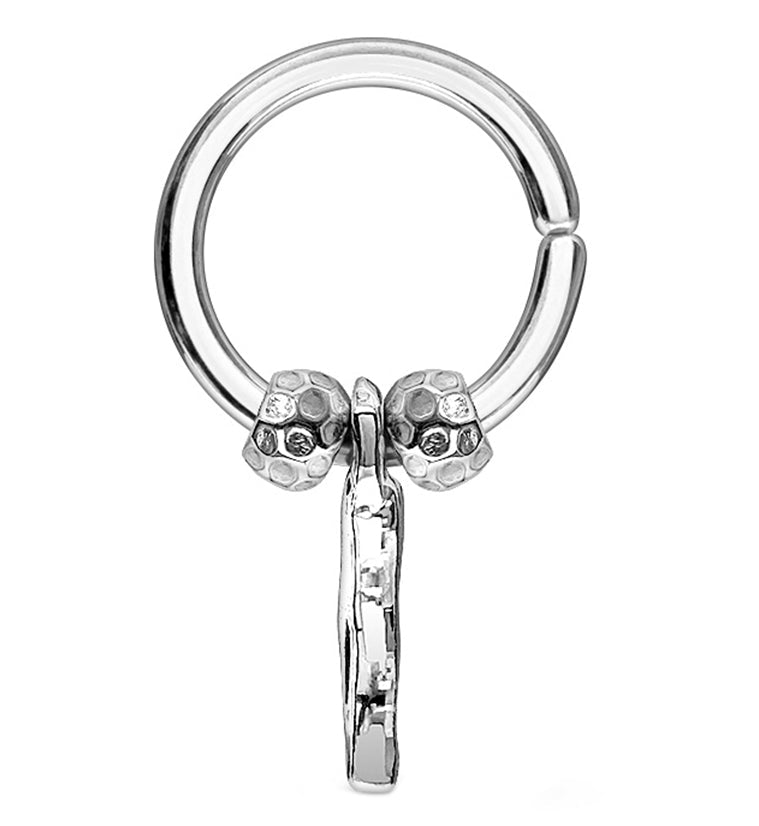 Faceted Trail Annealed Seamless Ring