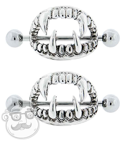 Fang Nipple Ring Shield