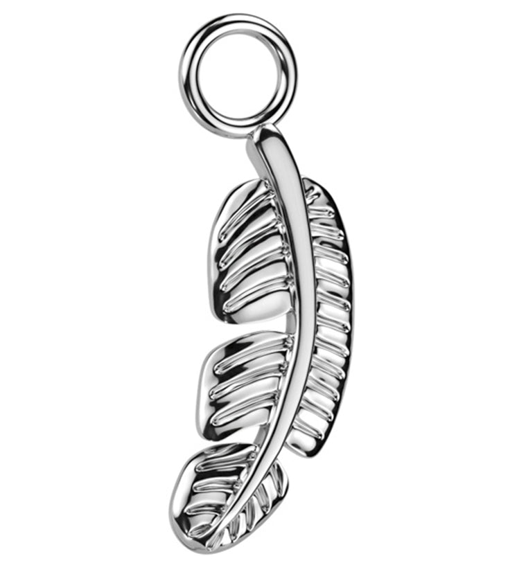 Feather Titanium Charm