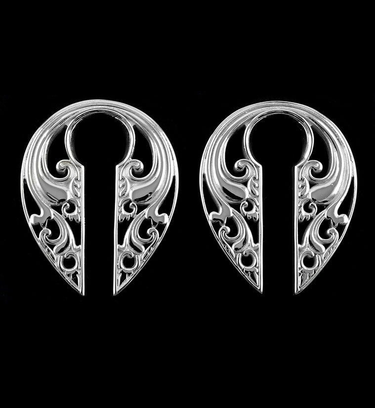 Floral Keyhole Ear Weights