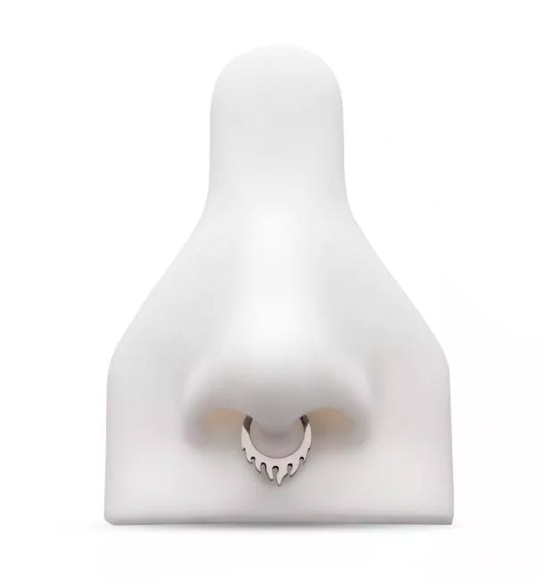 Flame Titanium Hinged Segment Ring