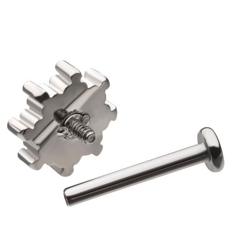 18G Shine CZ Internally Threaded Labret