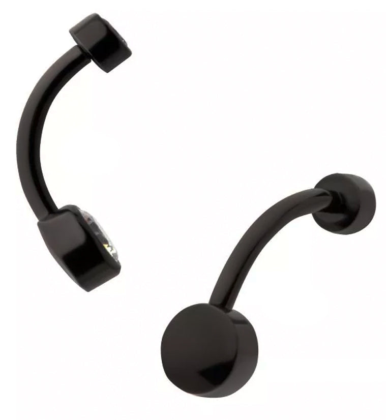 Black Titanium Belly Ring