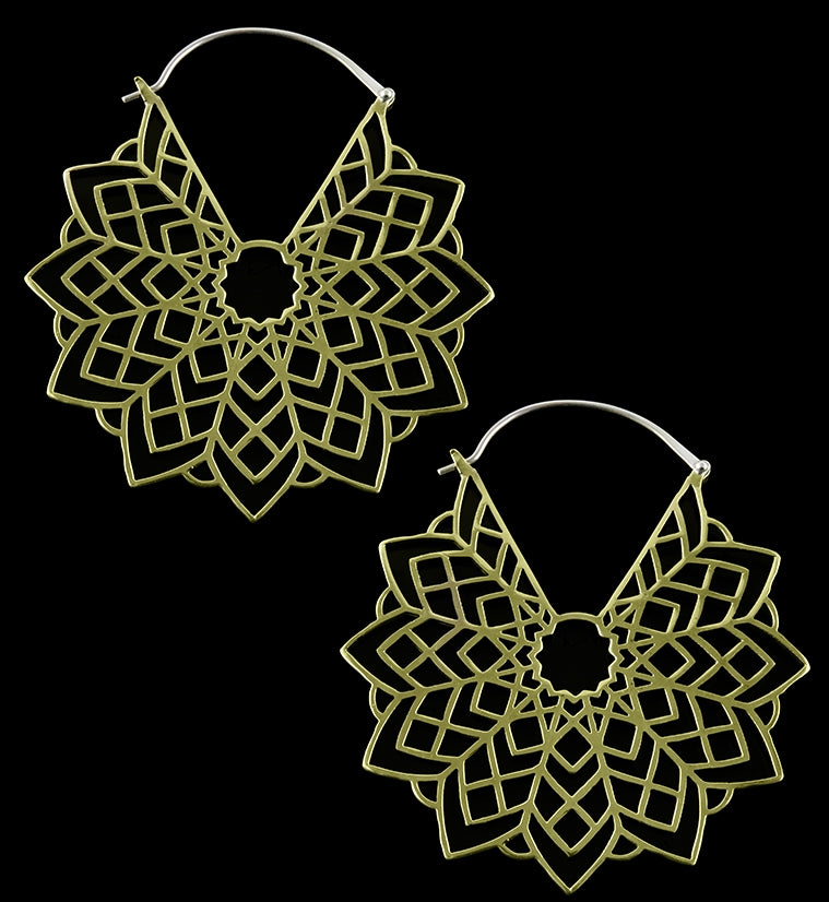Petal Brass Earrings / Weights