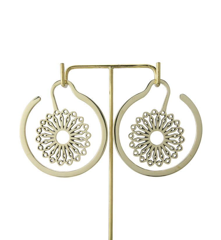 Flower Point Brass Ear Weights