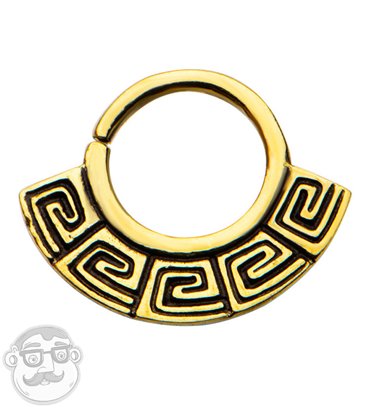 14G Furro Brass Septum Ring