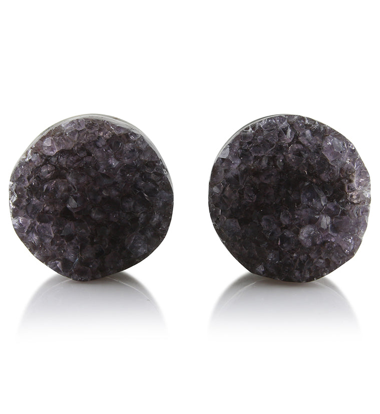 Raw Amethyst Plugs 15/16" (24mm) Version 1