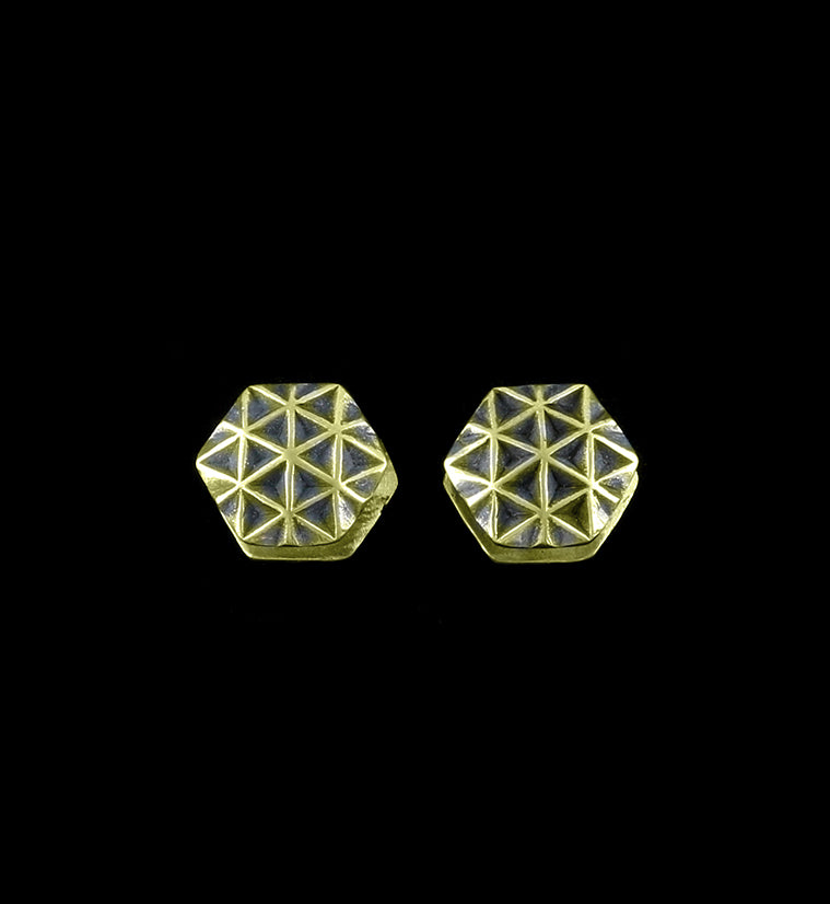Geometric Brass Mini Ear Weights