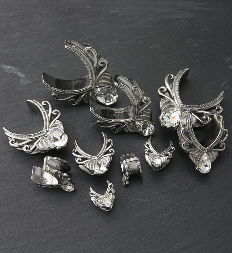 Gild Teardrop CZ Stainless Steel Saddles