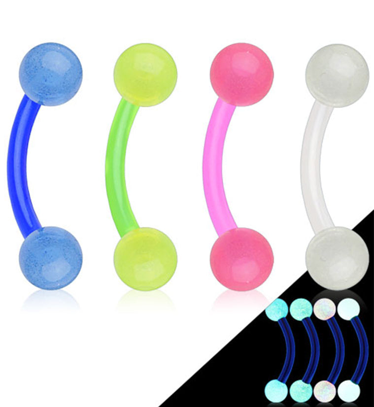 Glow In The Dark Curved Barbell