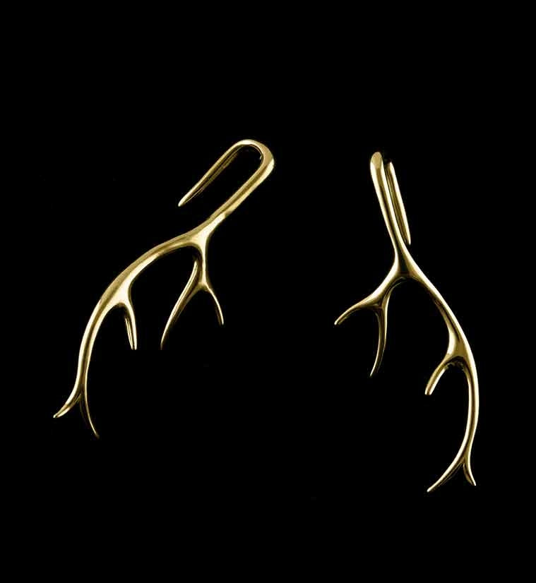 Gold Antler Hangers
