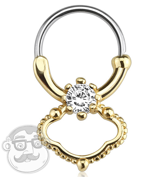 16G IP Gold Septum Clicker Hanger