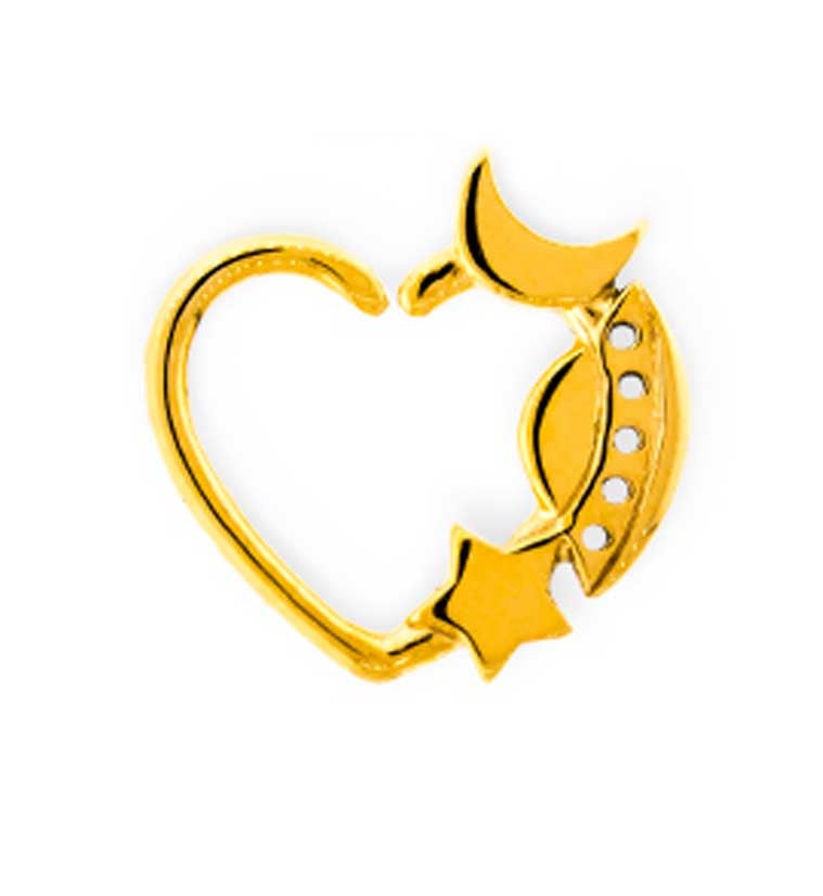 Gold Cosmic Seamless Ring