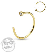 Gold Stainless Steel Nose Hoop Ring