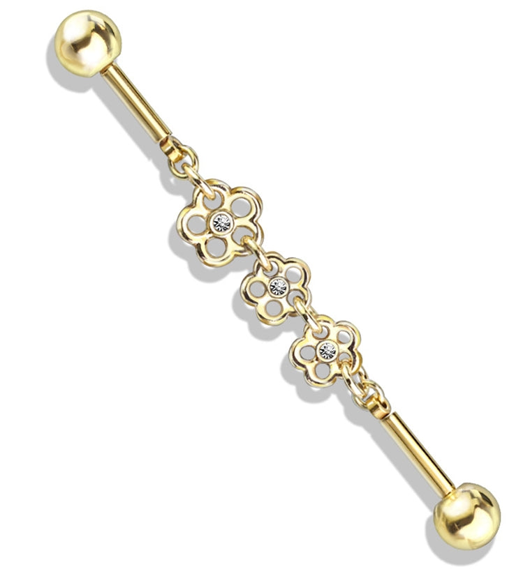 Flower Linked Industrial Barbell