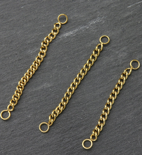 Gold PVD Connector Stainless Steel Chain