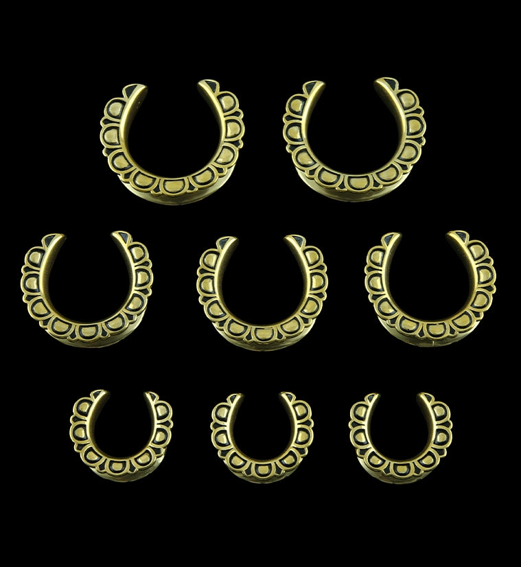 Gold PVD Petal Saddles