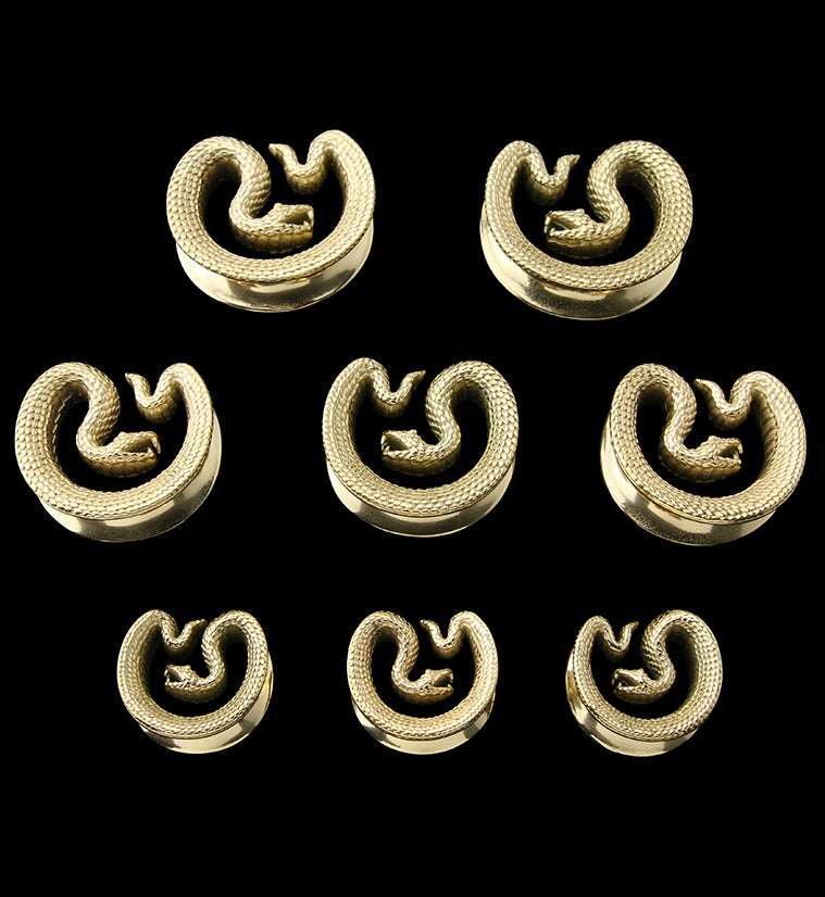 Gold PVD Snake Stainless Steel Saddles