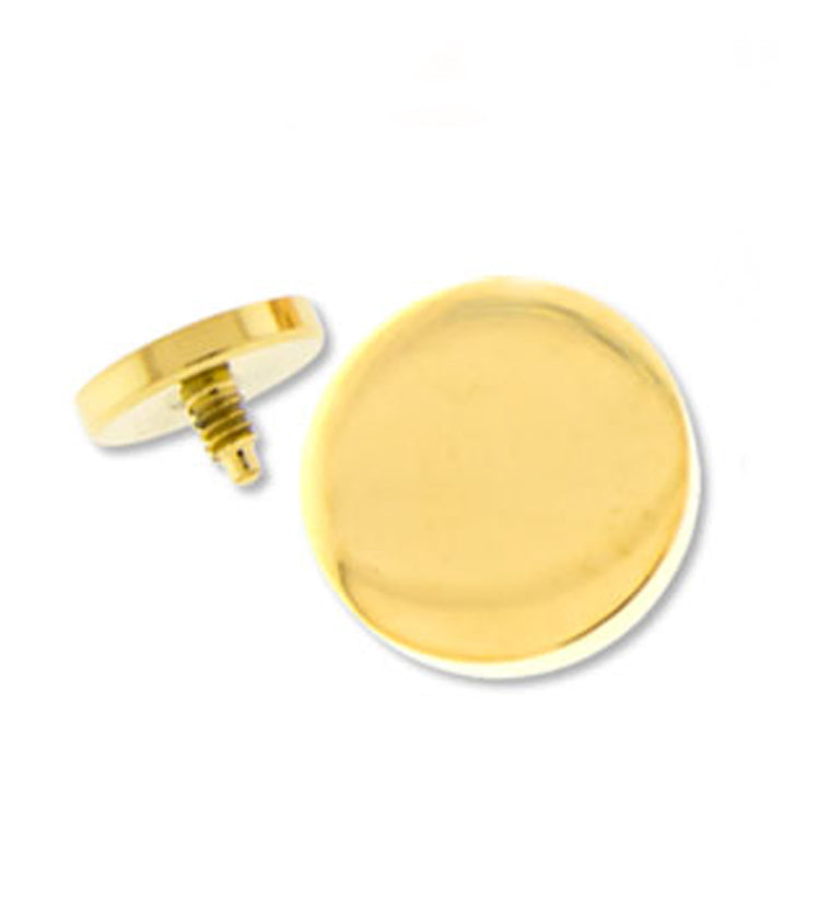Gold PVD Threaded Disc