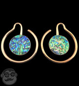 Copper Capa Single Abalone Shell Ear Weights