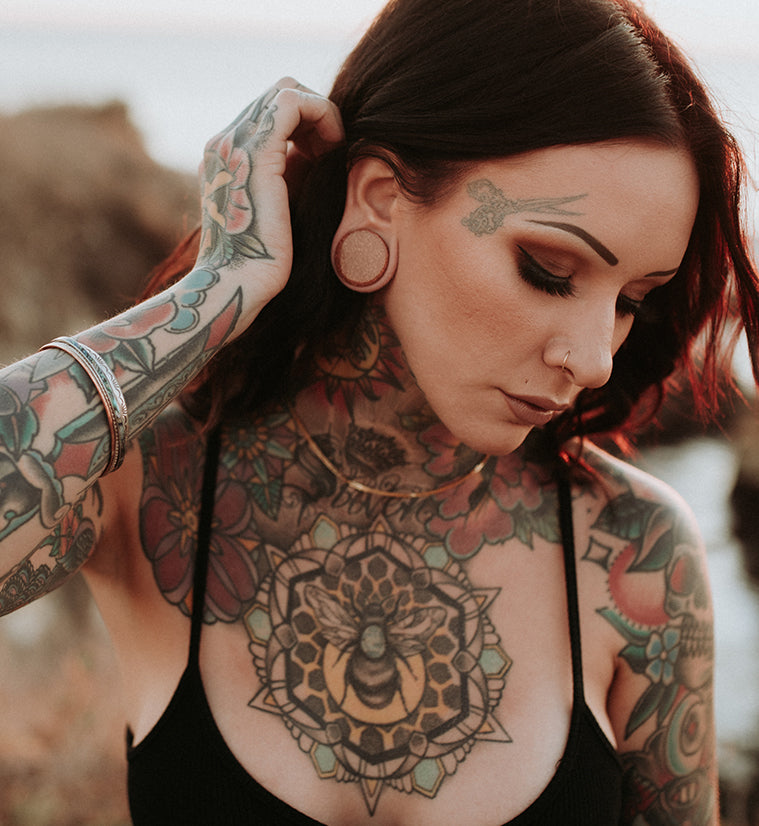 Goldstone Glass Plugs