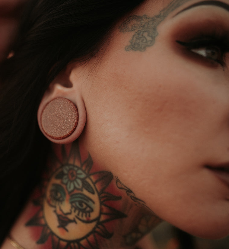 Goldstone Glass Plugs