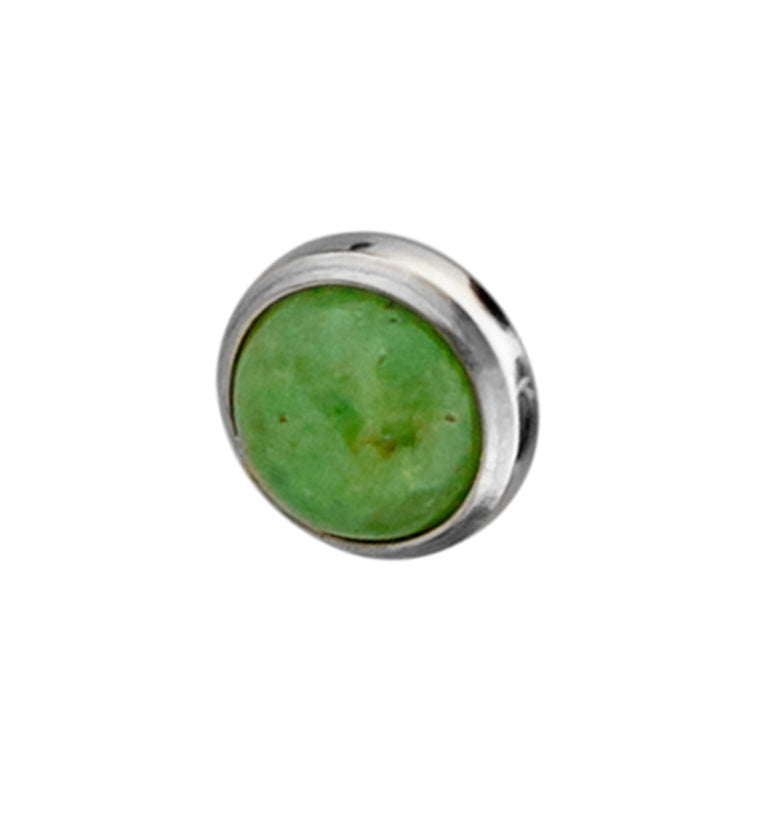 Green Aventurine Stone Titanium End