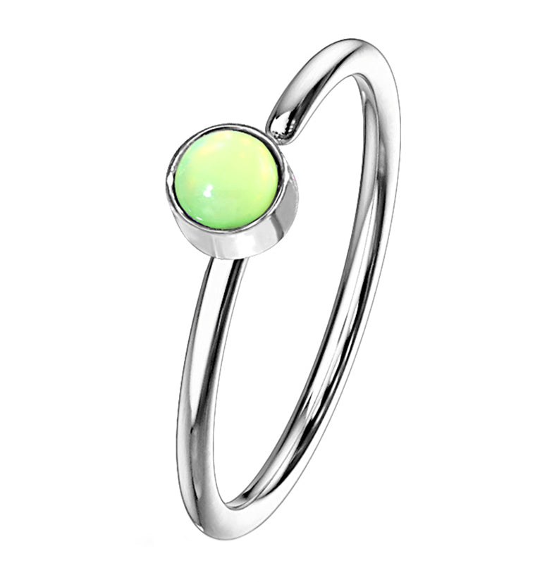 20G Green Micro Escent Stainless Steel Nose Ring Hoop