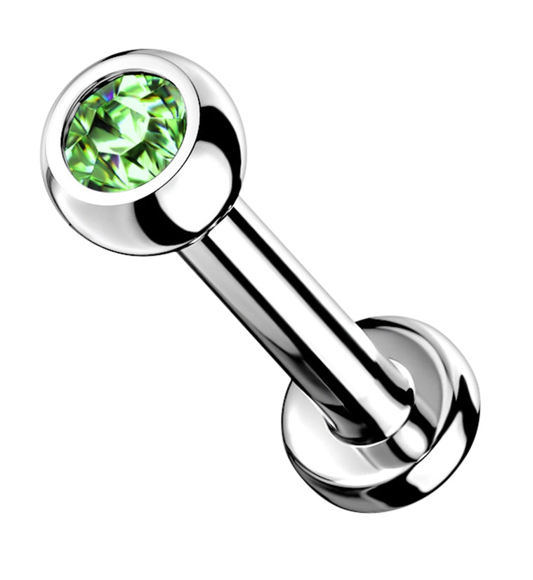 Green Gem Titanium Internally Threaded Flat Back Post