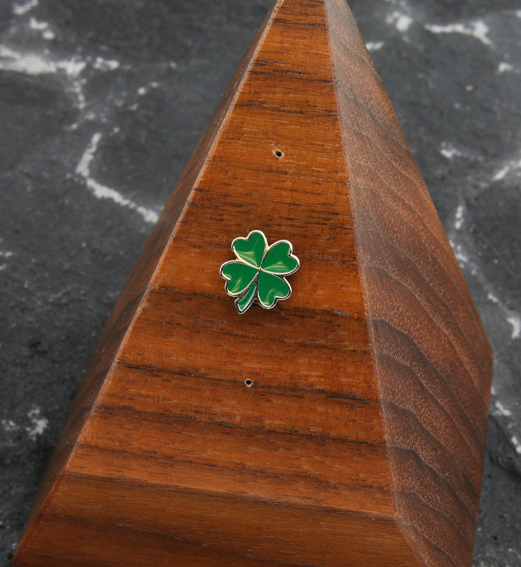 Green Lucky Clover Titanium Threadless Top