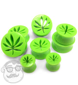 Green Hollow Weed Leaf Tunnel Plugs