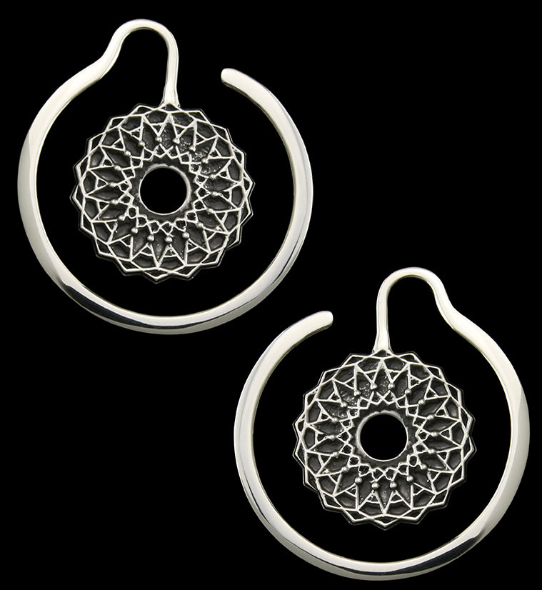 Gyral White Brass Ear Weights