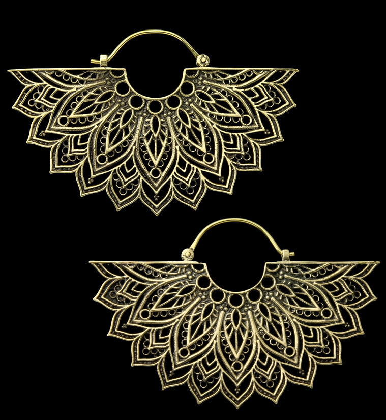 Half Manda Brass Ear Weights