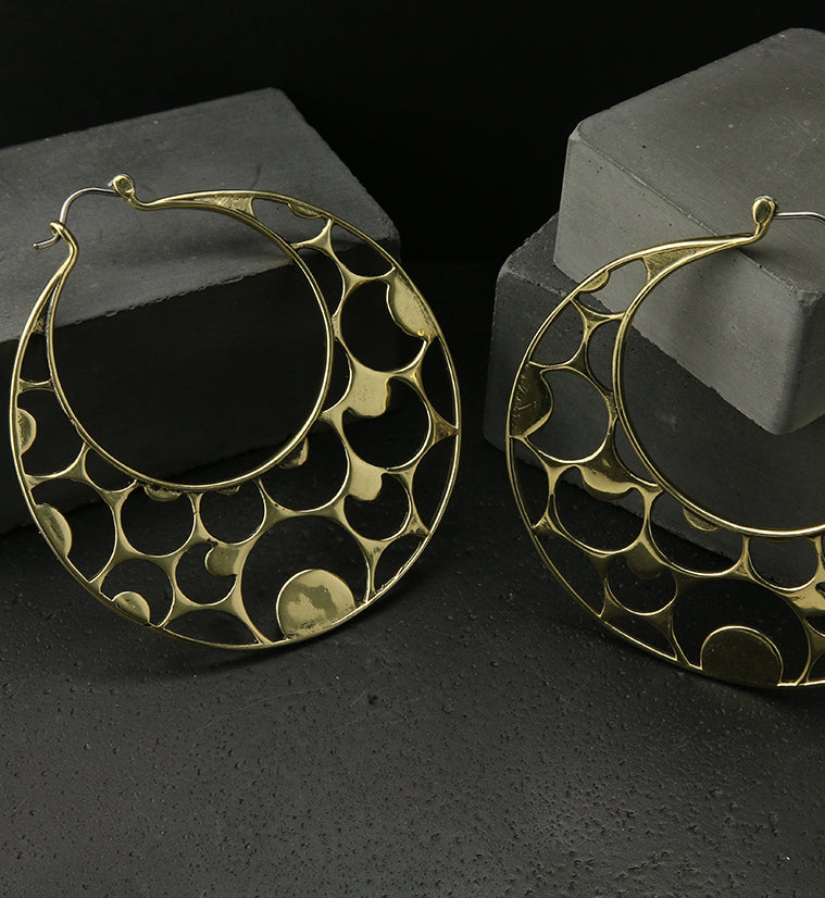 Half Moon Titanium Hangers - Earrings
