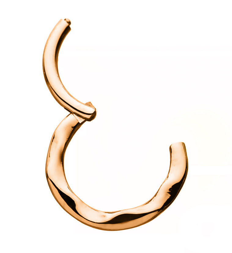 Rose Gold PVD Abstruse Hinged Segment Ring