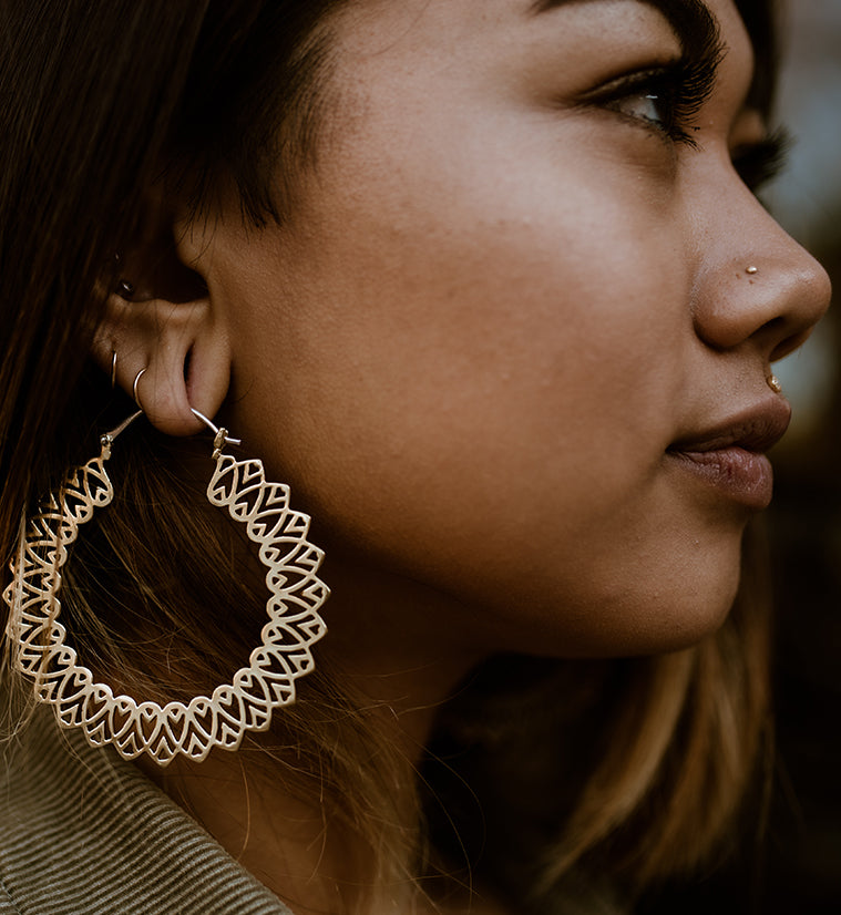 Pity Brass Earrings - Weights