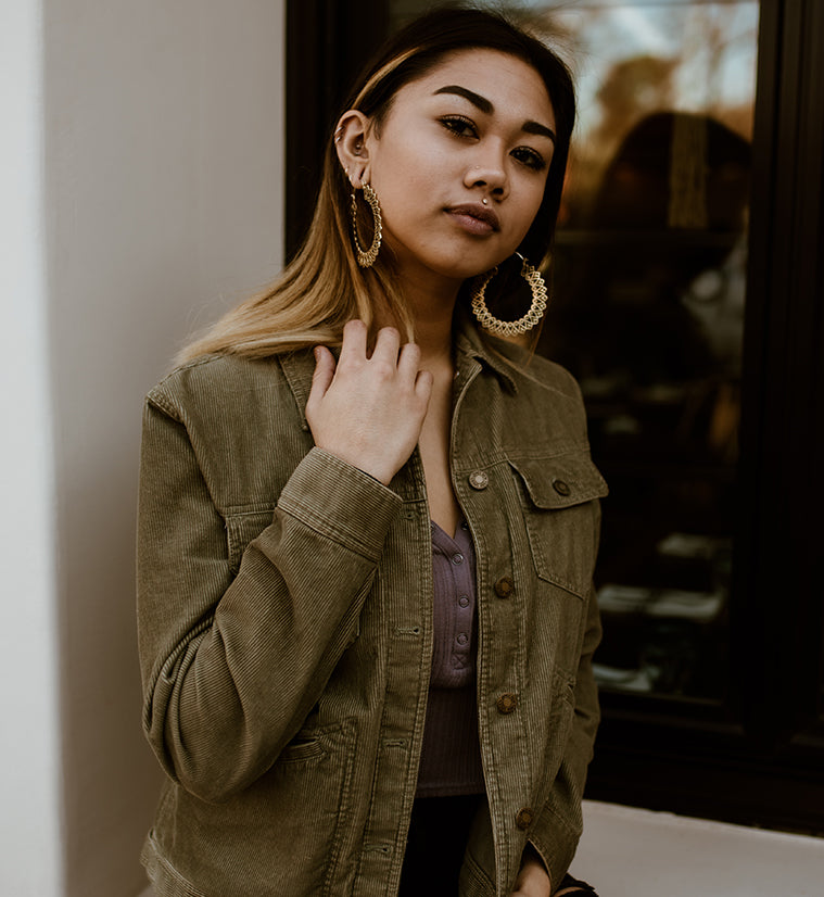 Pity Brass Earrings - Weights