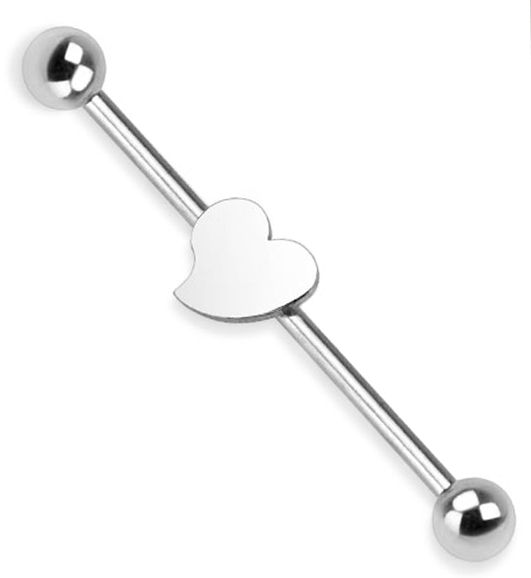 Heart Industrial Stainless Steel Barbell