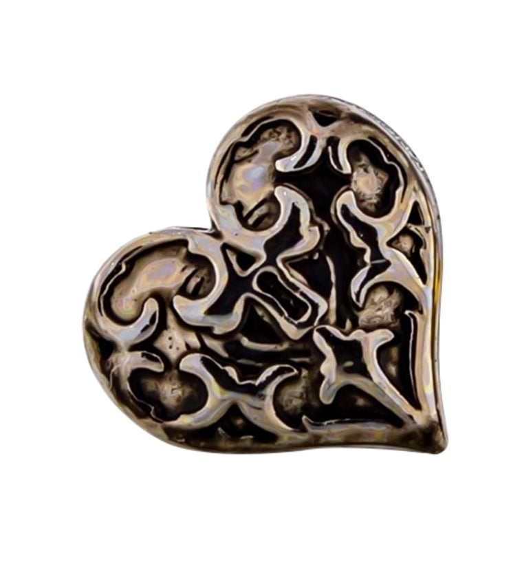 18G Heart Lock Cartilage Barbell