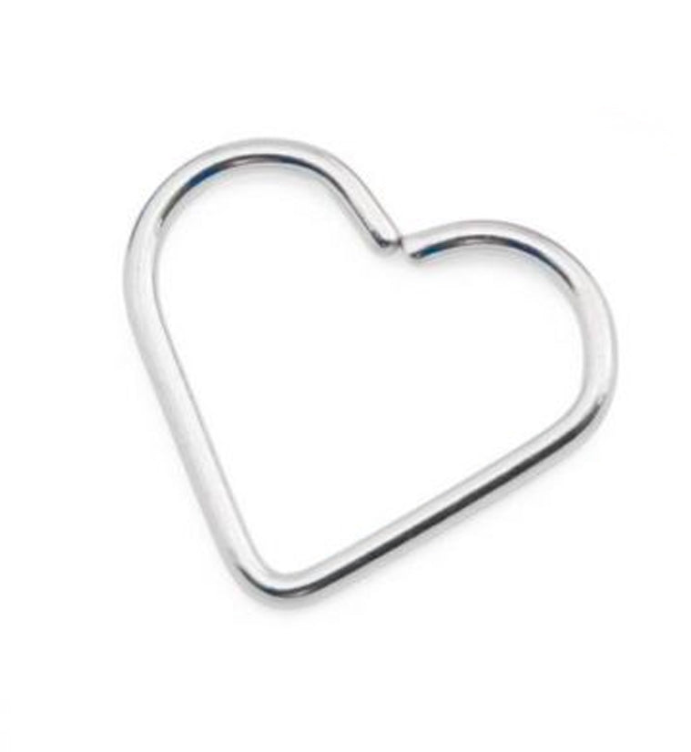 Niobium Heart Cartilage Ring