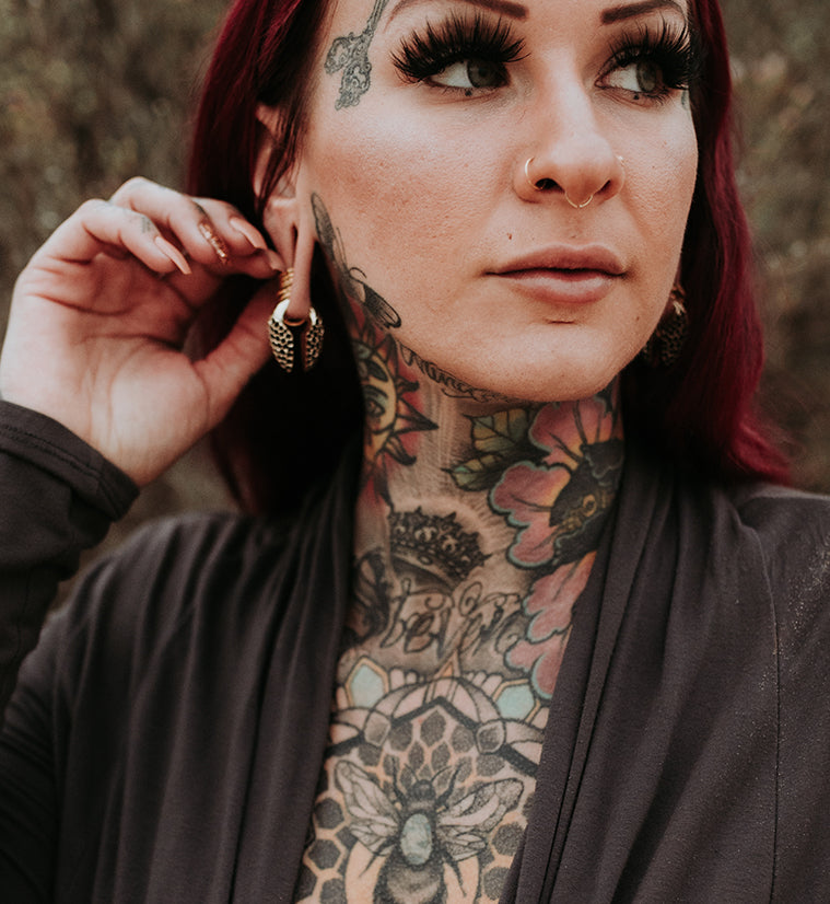 Hive White Brass Ear Weights