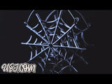 20G Black Spiderweb Dangle Plug Hoops
