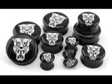 Black Traditional Panther Plugs
